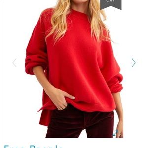 Free People - Easy Street Tunic Red/Cherry- XS